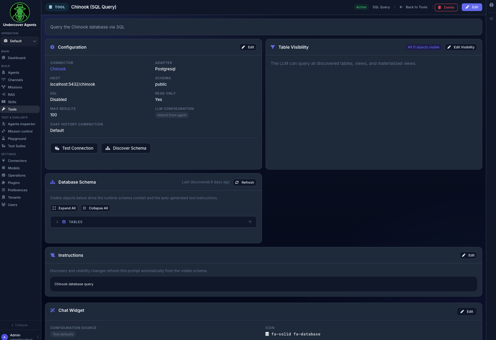 Tools show page screenshot